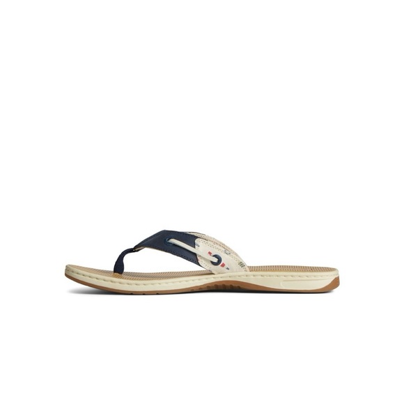 Sperry Blue and Tan Nautical Sandals - Picture 2 of 7